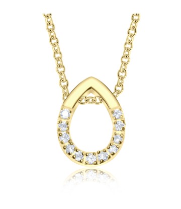 Gold Plated Necklace Silver SPE-2951-GP